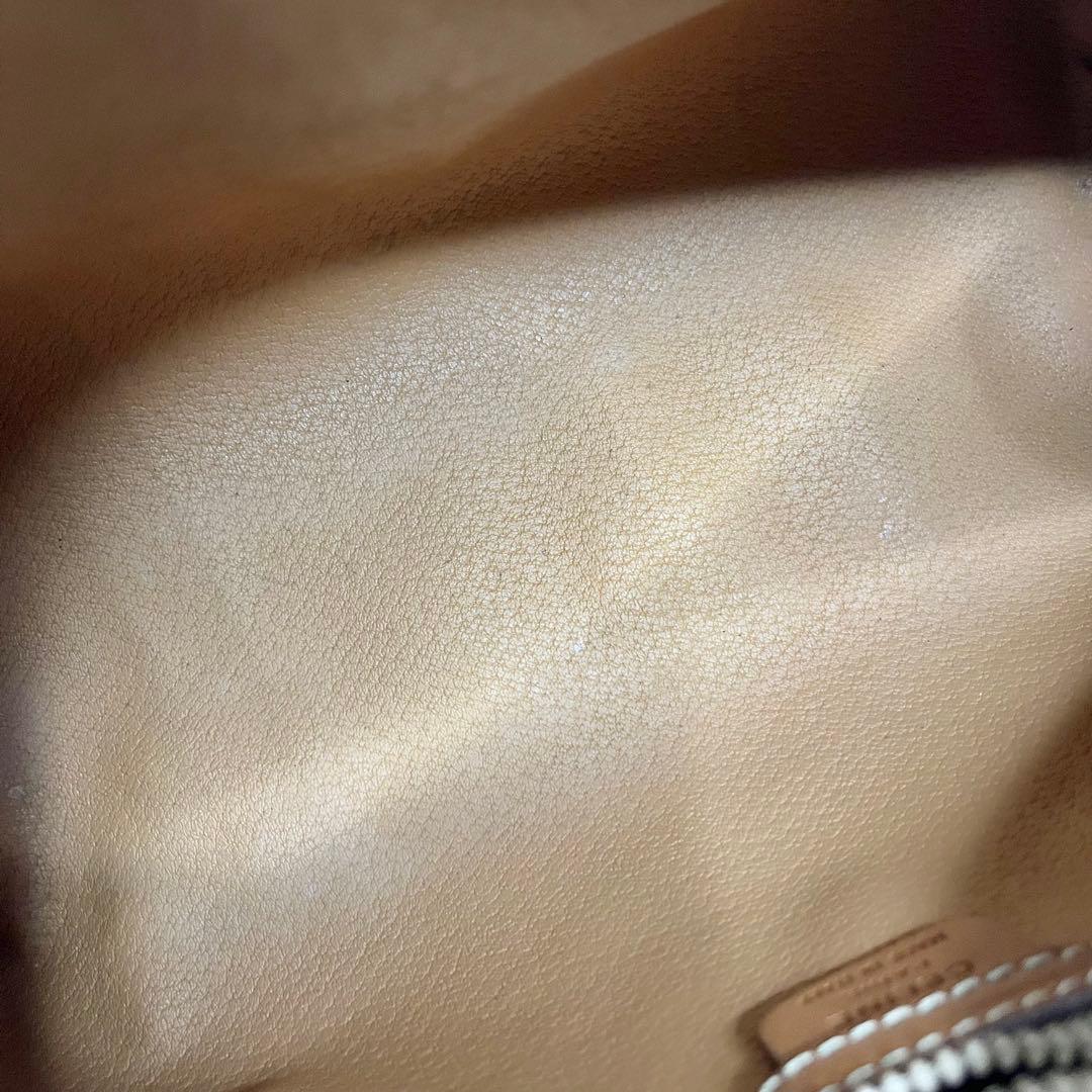 ✨美品✨☘️CELINE ☘️✨ミニボストン✨ドラム型✨マカダム柄✨PVCレザー✨