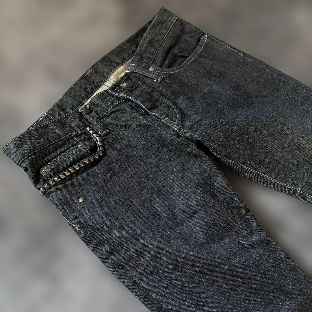 新品！HYSTERIC GLAMOUR スタッズ　ブラックデニム