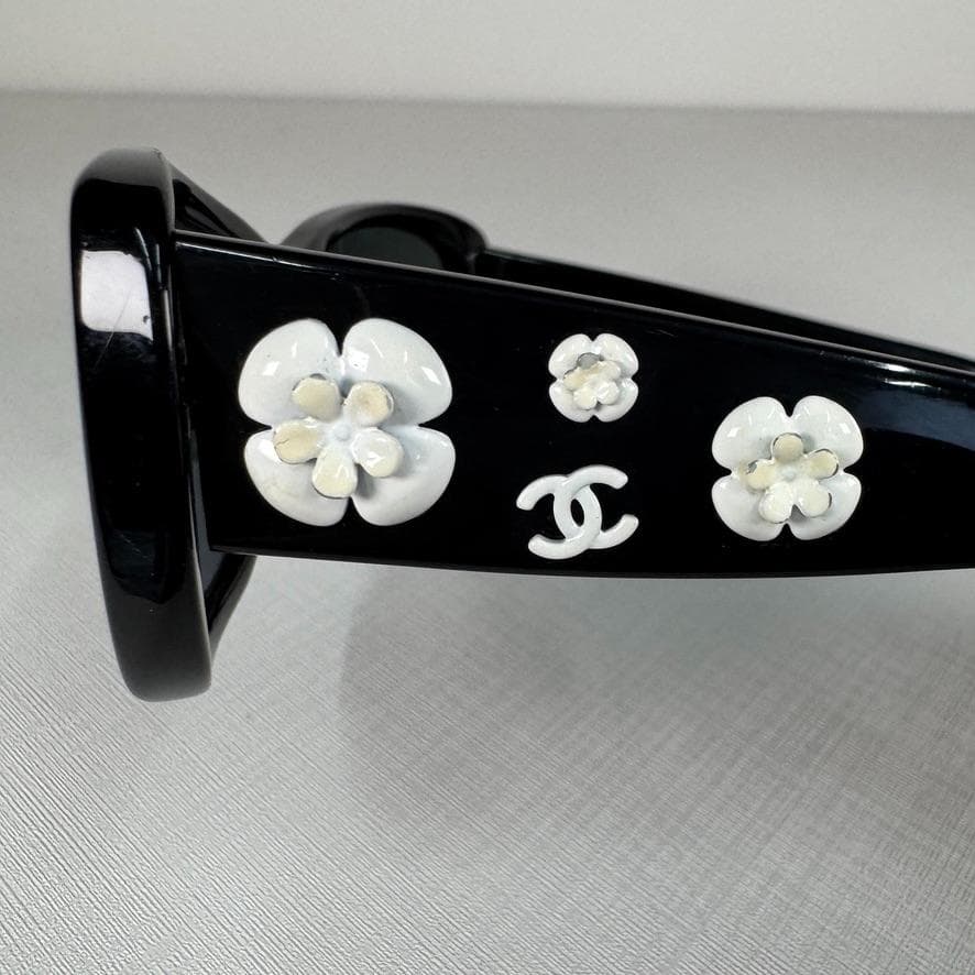 CHANEL サングラス カメリア ココマーク 5186 ケース付 眼鏡