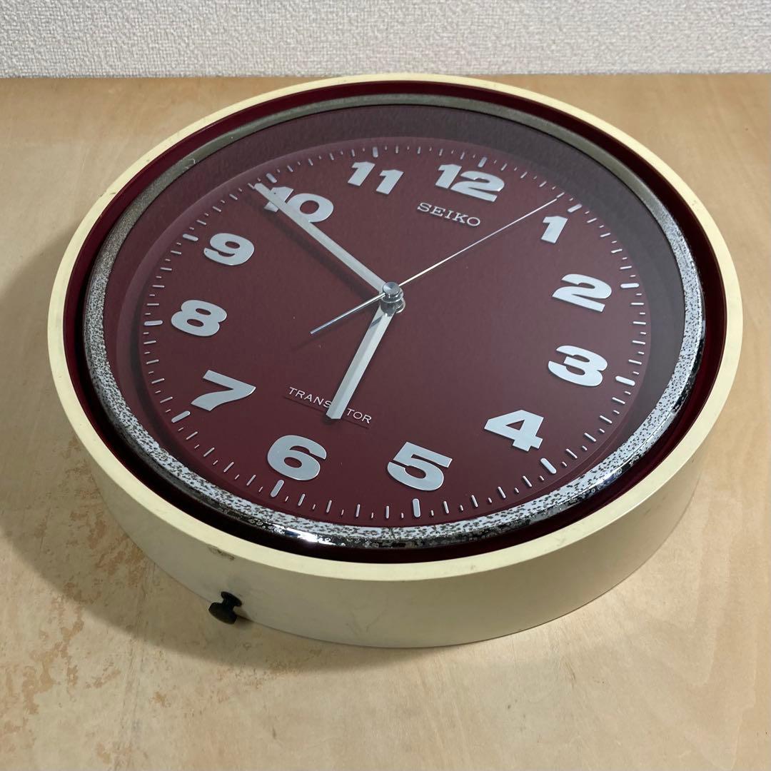 SEIKO セイコー トランジスタ式時計 壁掛け時計 昭和レトロ ヴィンテージ