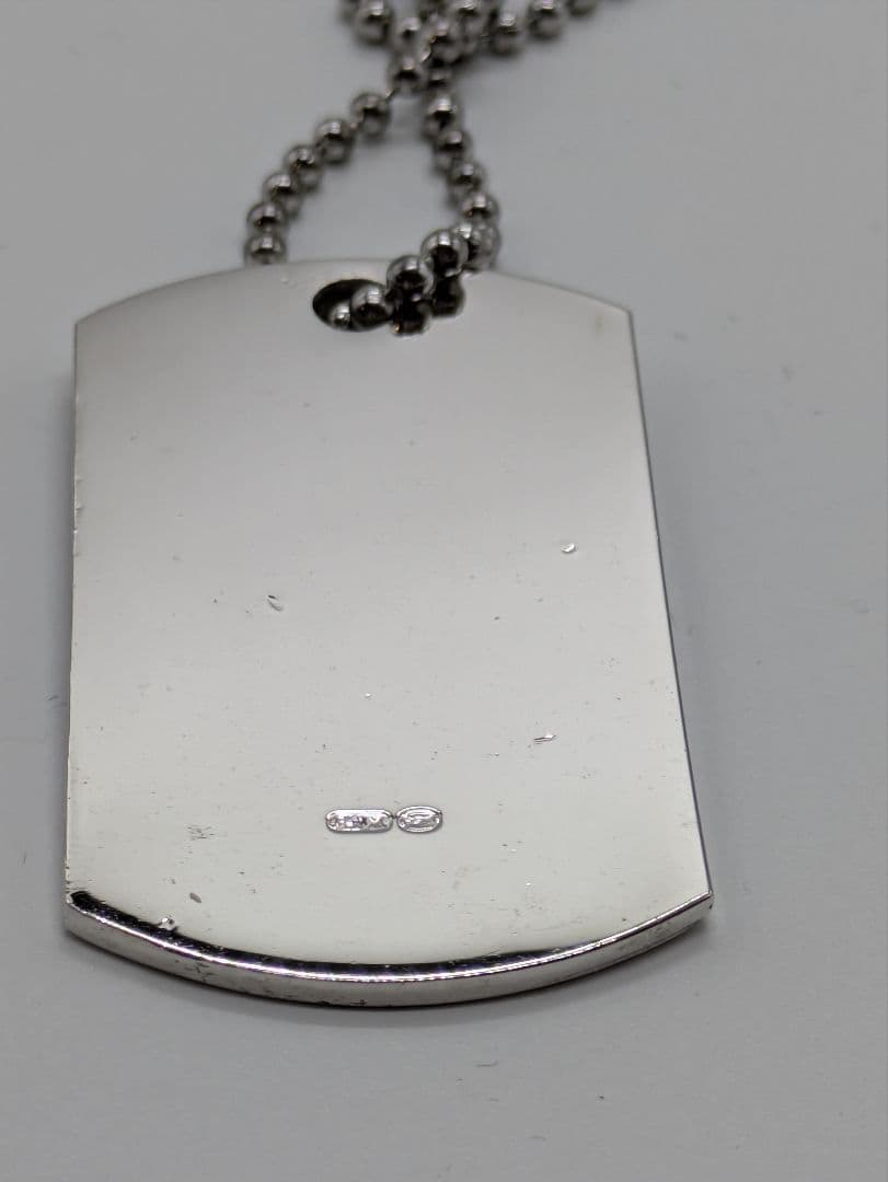 Airmac GUCCI シルバー ドッグタグネックレス ボールチェーン