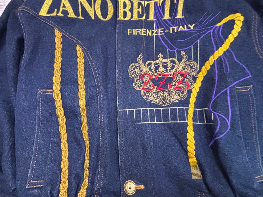 ZANOBETTI ザノベッティー デニム ジャケット イタリア ヴィンテージ