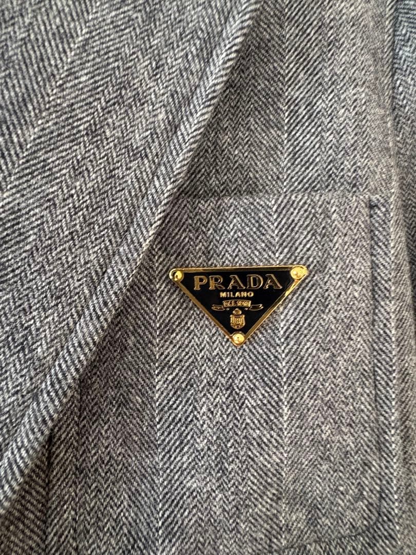 【新品】PRADA グレー テーラードジャケット