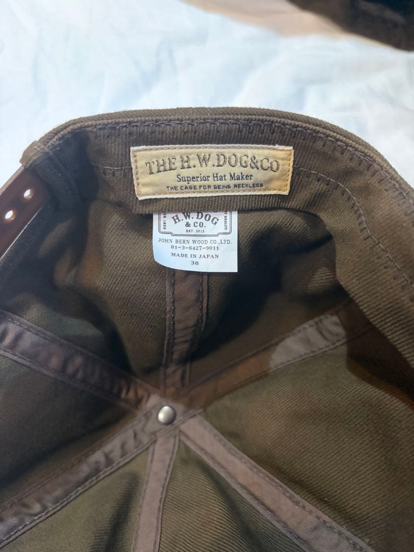 THE H.W.DOG&CO TRUCKER CAP ブラウン