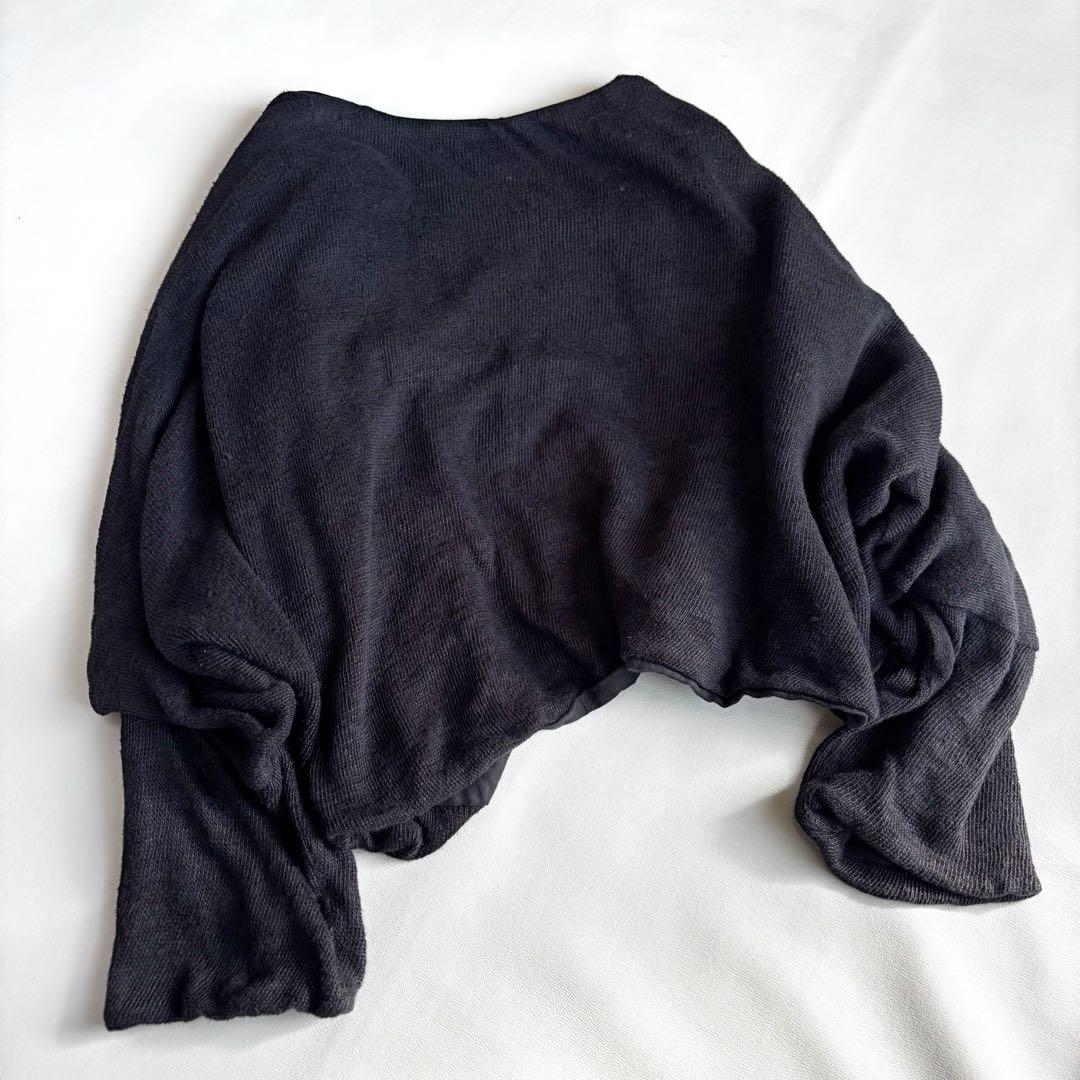 nest robe ネストローブ　リネン100% ブラック　ニット