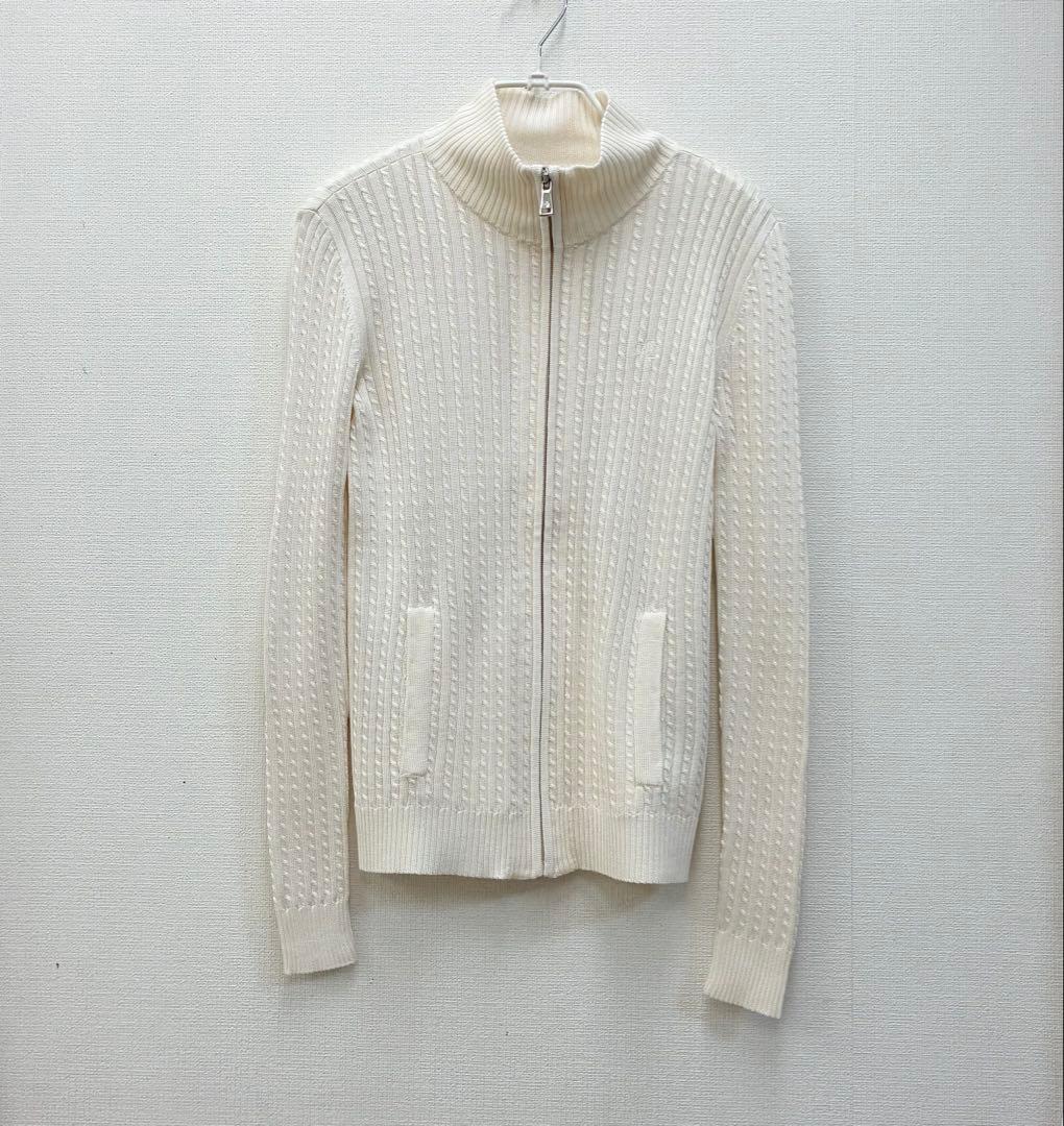 未使用 ラルフローレン ミニ ケーブル ジップ カーディガン 現行QRタグ 春服