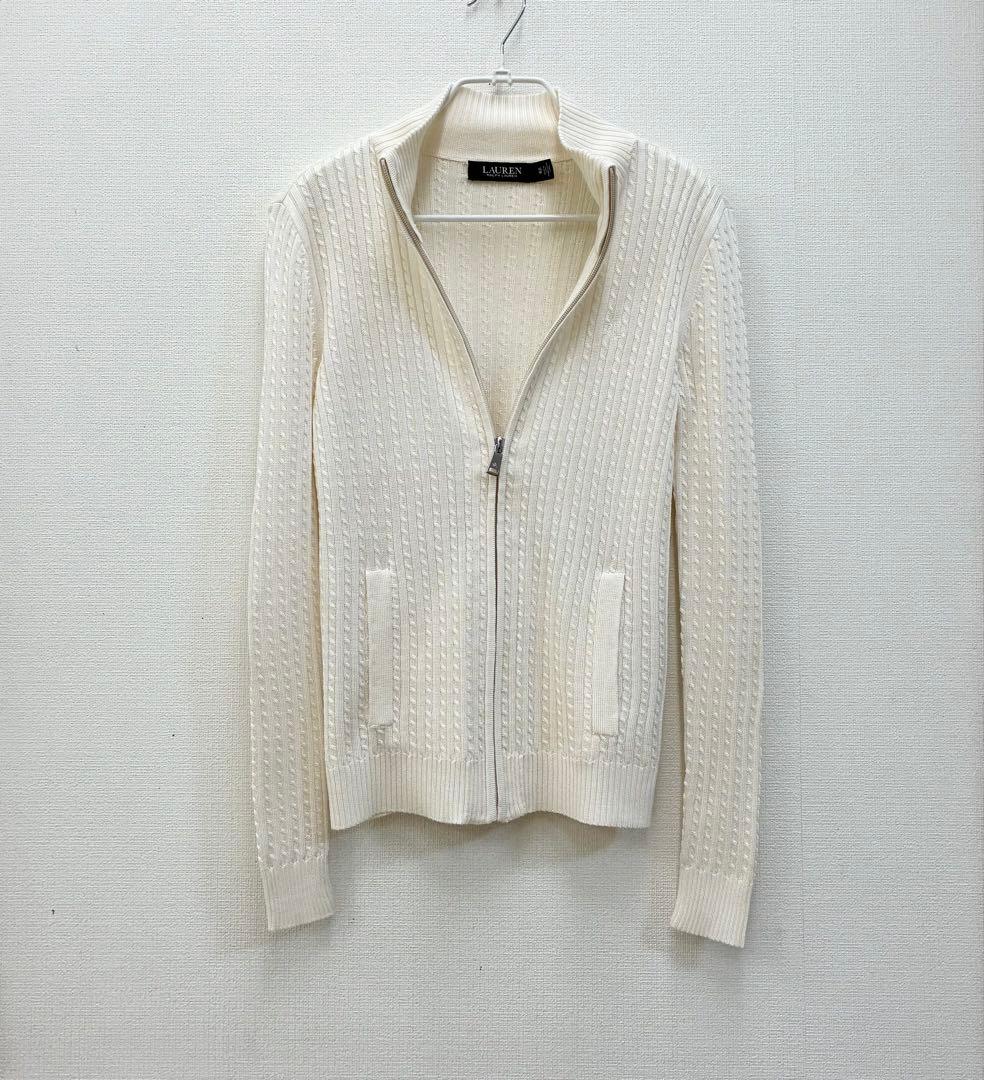 未使用 ラルフローレン ミニ ケーブル ジップ カーディガン 現行QRタグ 春服