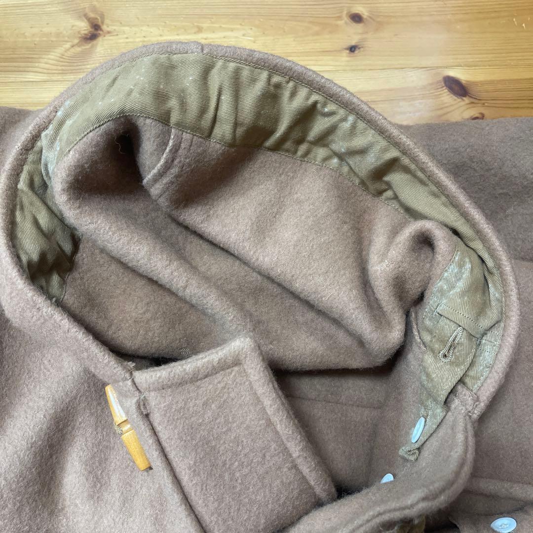 50's 60'sイギリス軍　ロイヤルネイビー　厚手ダッフルコート　ベージュ