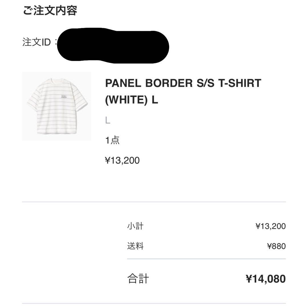 トップス 25SS ENNOY Panel Border S/S T-Shirt