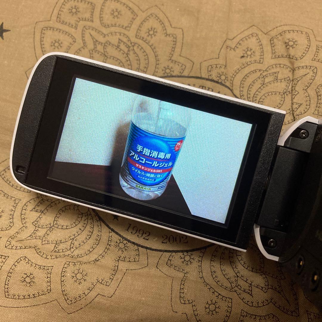 ほぼ新品 Canon iVIS HF R800 ホワイト ビデオカメラ