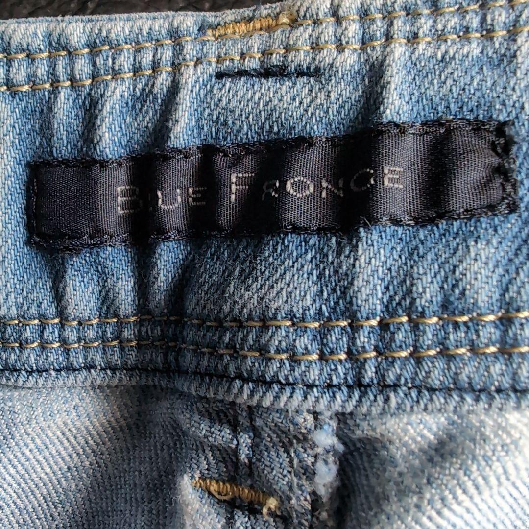BLUE FRONCEブルーフロンセ.ライトブルー ワイド カーブデニム40
