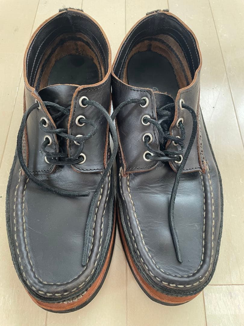 russel moccasin ラッセルモカシン　黒　レザー
