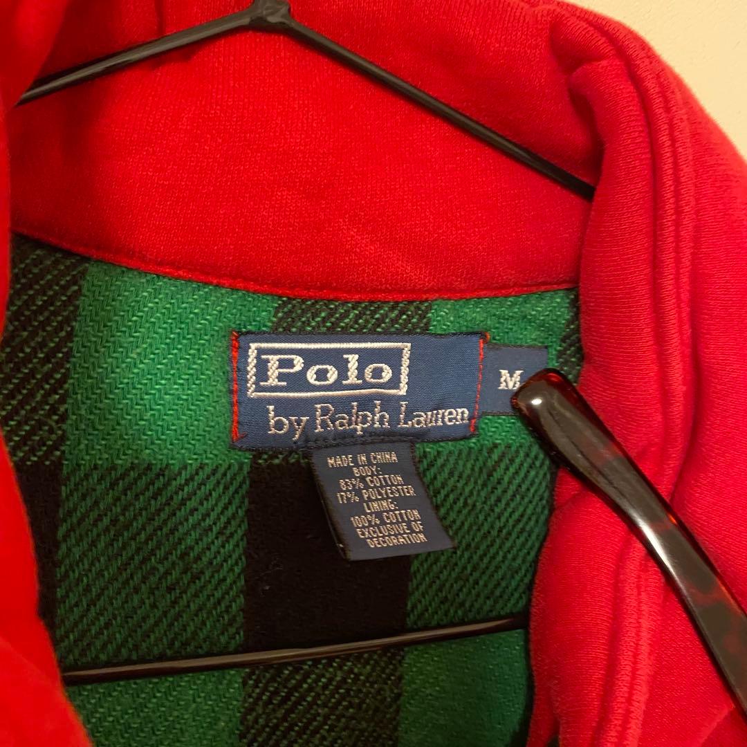 ラルフローレン　POLO ベスト　チェック　中綿