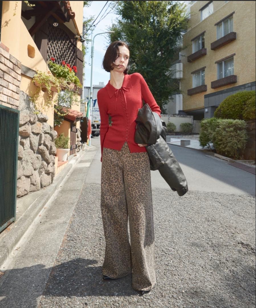 SLY LEOPARD WIDE LEG PT-D レオパード 1