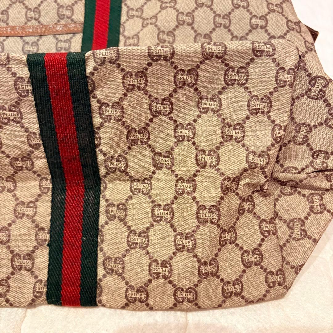 【良品】GUCCI グッチ GG ボストンバッグ プラス オールドグッチ