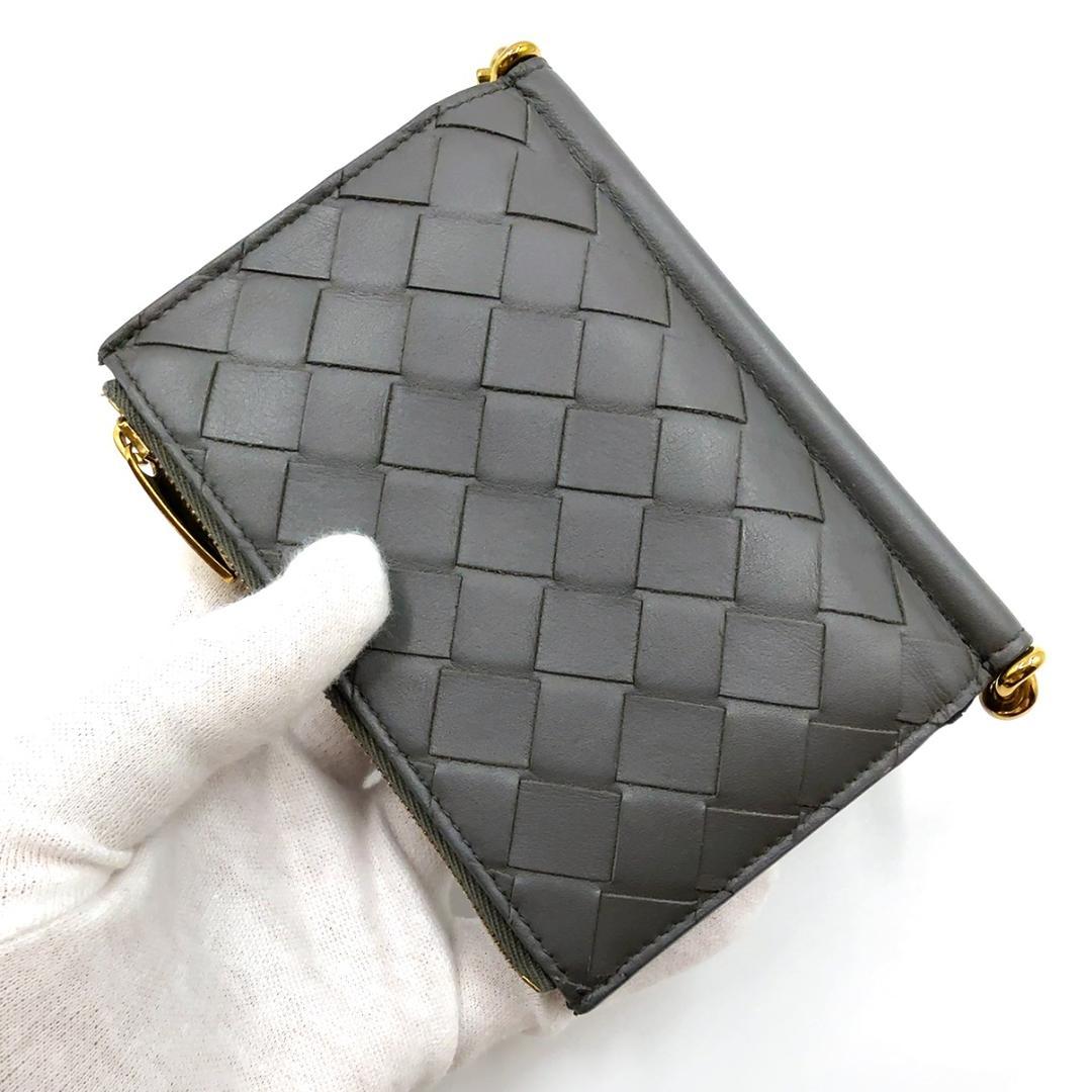 ◇ボッテガヴェネタ◇レザー/ソルスティス/コンパクトウォレット/二つ折り財布