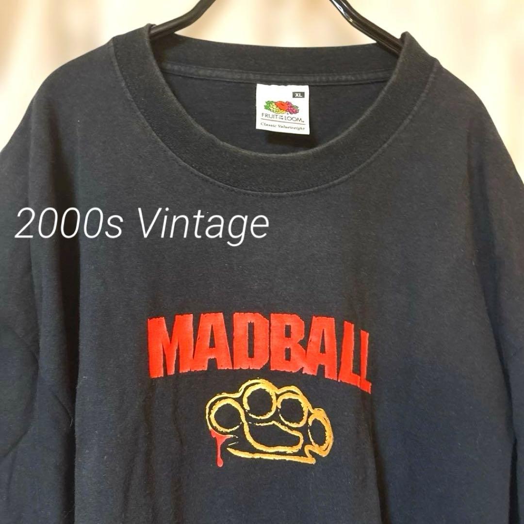 NYHCバンドTシャツMADBALL ヴィンテージ古着 当時物XL黒y2k