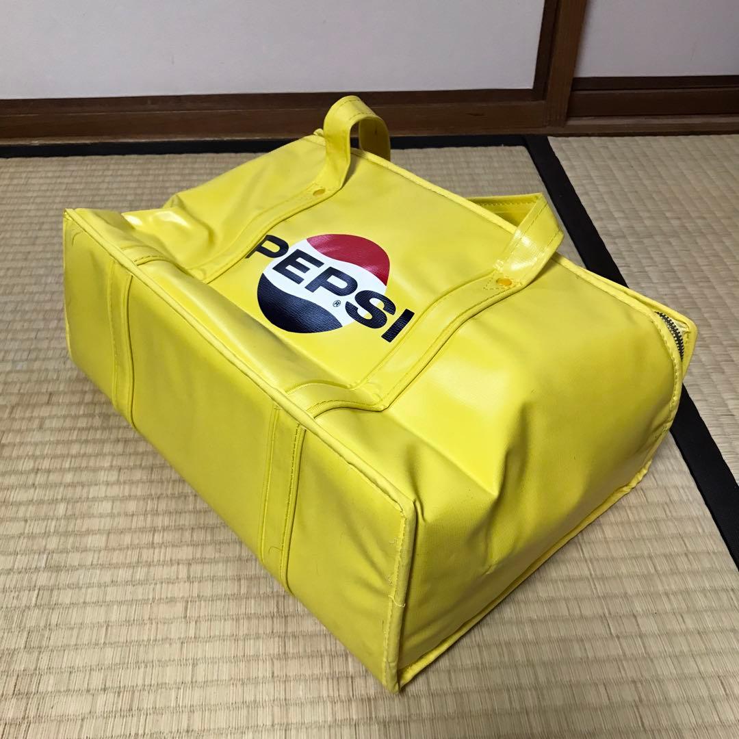 PEPSI 昭和レトロ 黄色 保冷 クーラーバッグ 希少 ヴィンテージ
