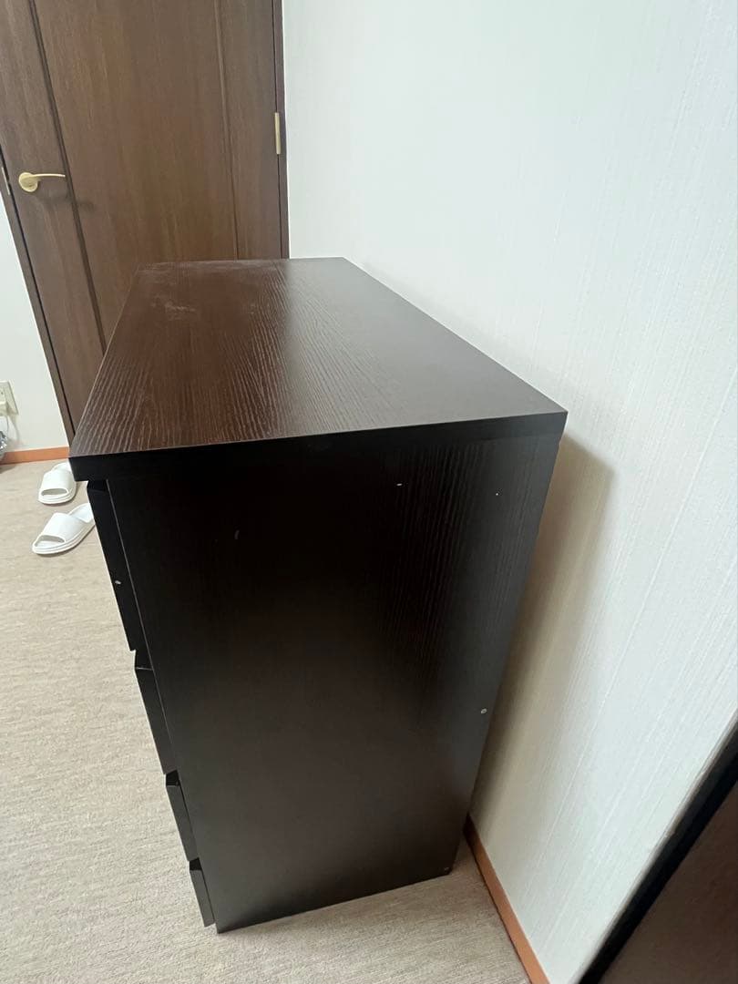 ニトリ　4段チェスト　ダークブラウン