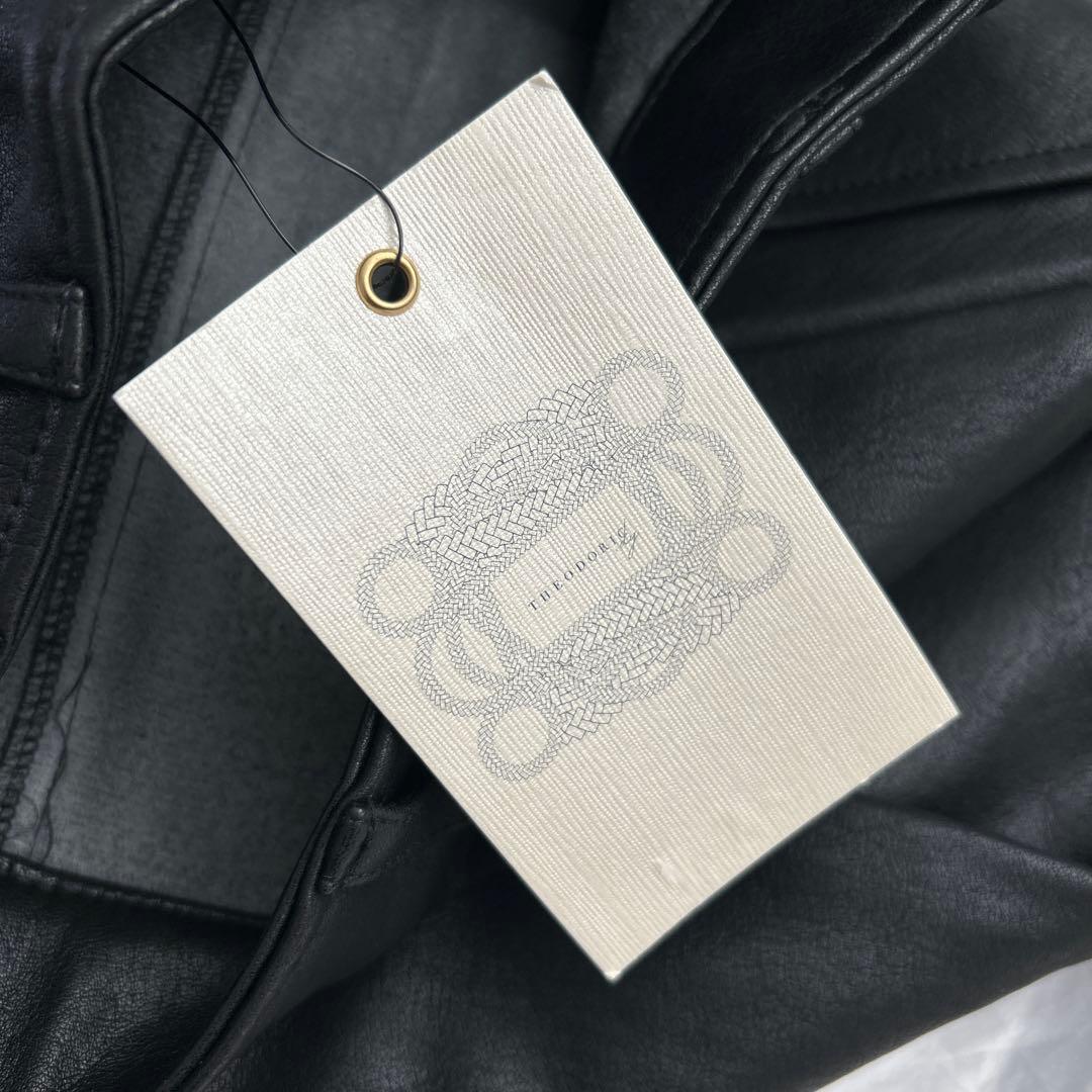 THEODORIC.dy ジップ ロング レザー スカート