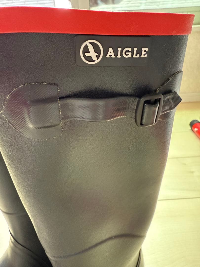 【新品未使用】ALGLE レインブーツ　長靴　37 （23.5cm〜24cm）