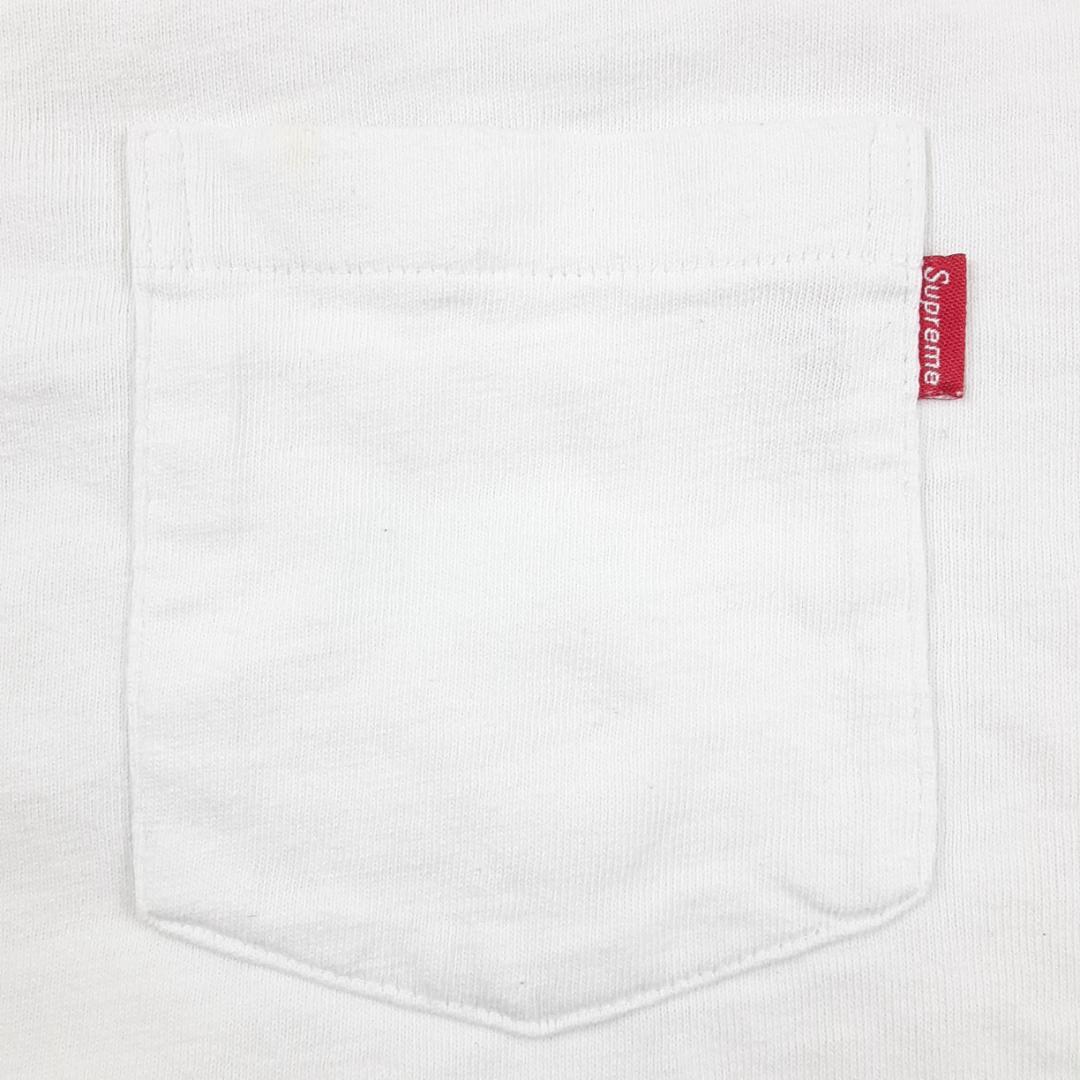 美品◎Supreme シュプリーム Tシャツ ホワイト Pocket Tee