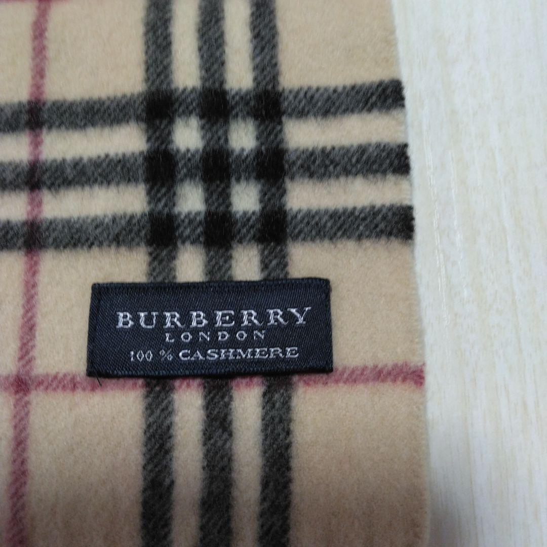 BURBERRY 100%カシミヤ マフラー チェック柄