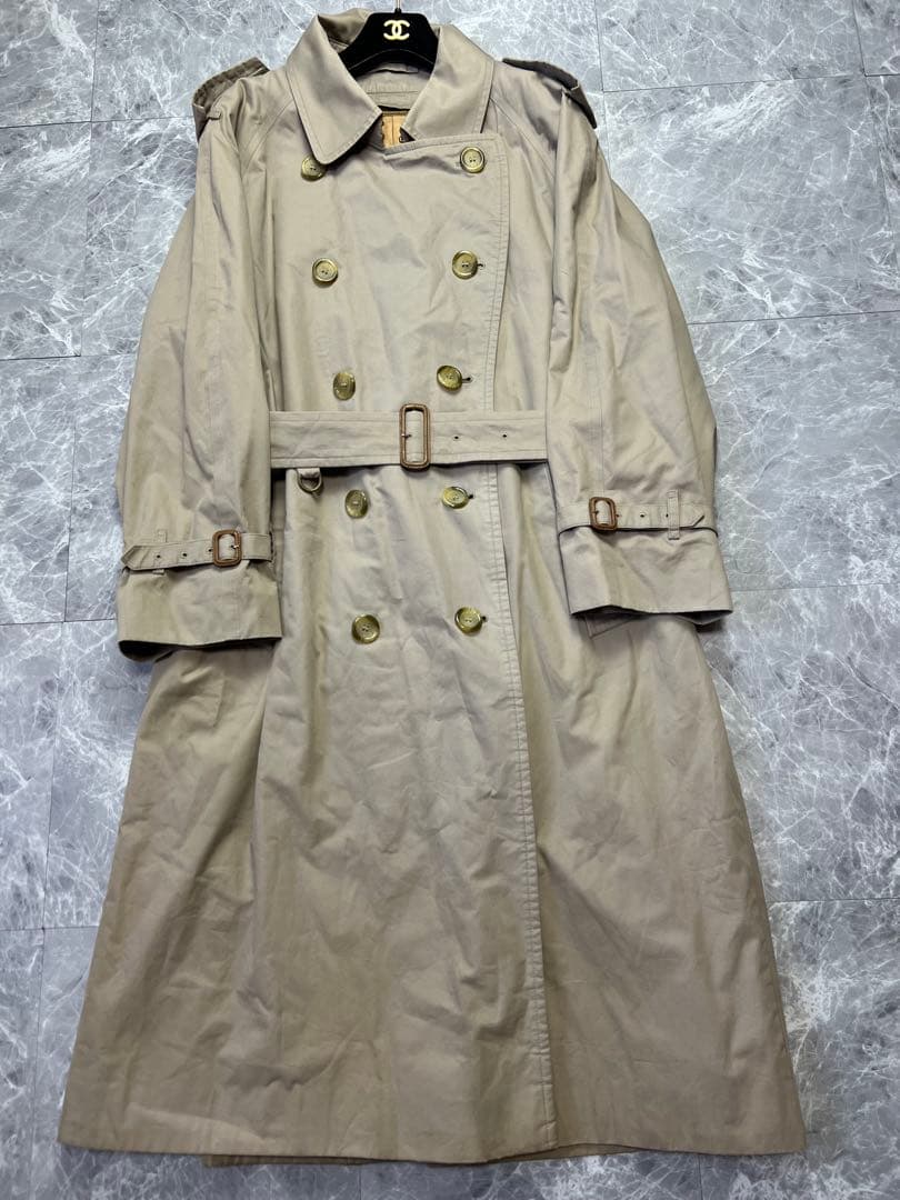 バーバリー♡トレンチコート　ベルト　ライナー　ハニーベージュ　ロング丈　2XL