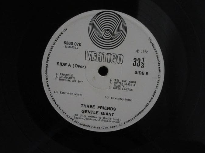 GENTLE GIANT★Three Friends UK Vertigo オリ