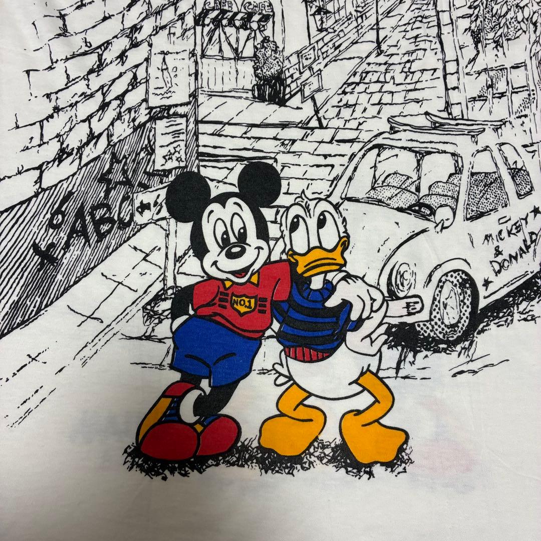 ビンテージ　ディズニー　グアム　USA ミッキー ドナルド　車　半袖　Tシャツ