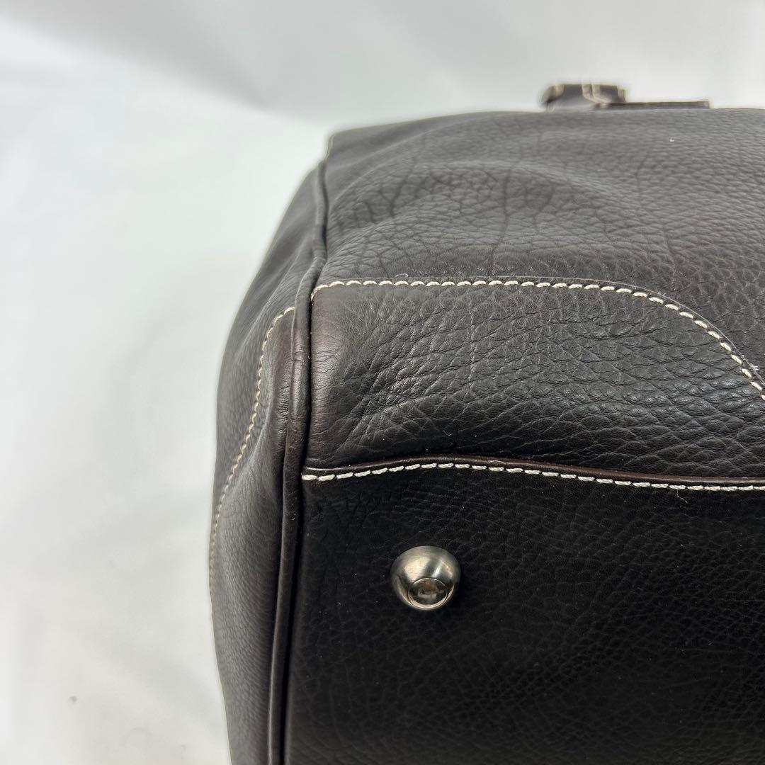 【美品】トッズ　ボストンバッグ　デカボストン　トートバッグ　レザー　バイカラー