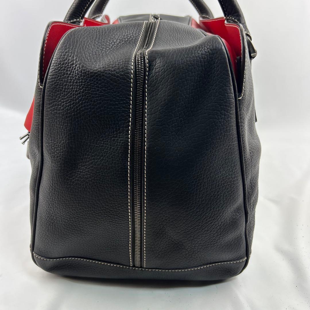 【美品】トッズ　ボストンバッグ　デカボストン　トートバッグ　レザー　バイカラー