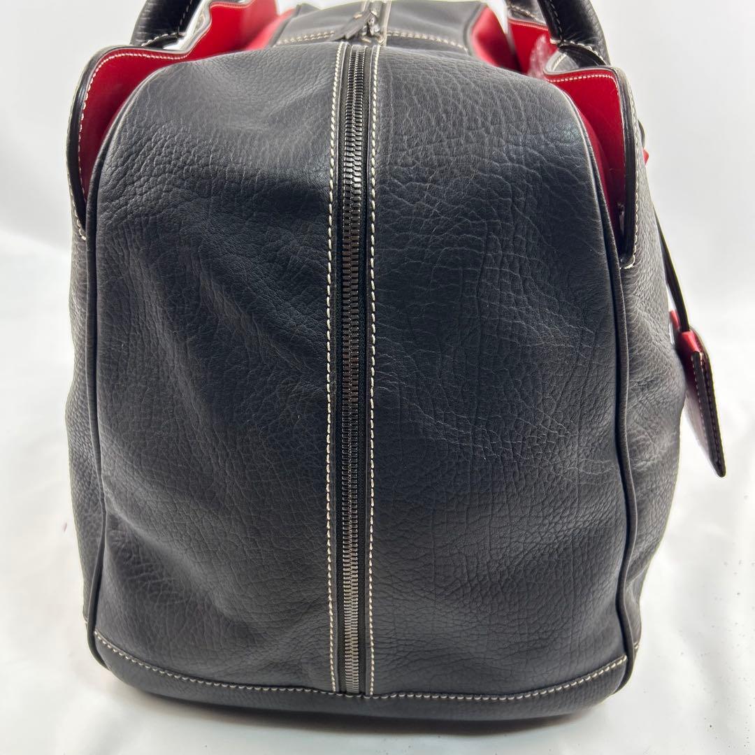 【美品】トッズ　ボストンバッグ　デカボストン　トートバッグ　レザー　バイカラー