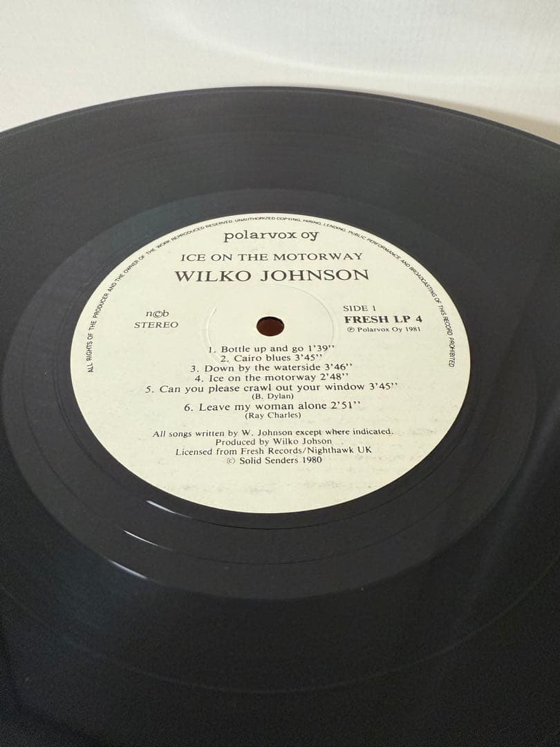 Ice On The Motorway Wilko Johnson サイン入り