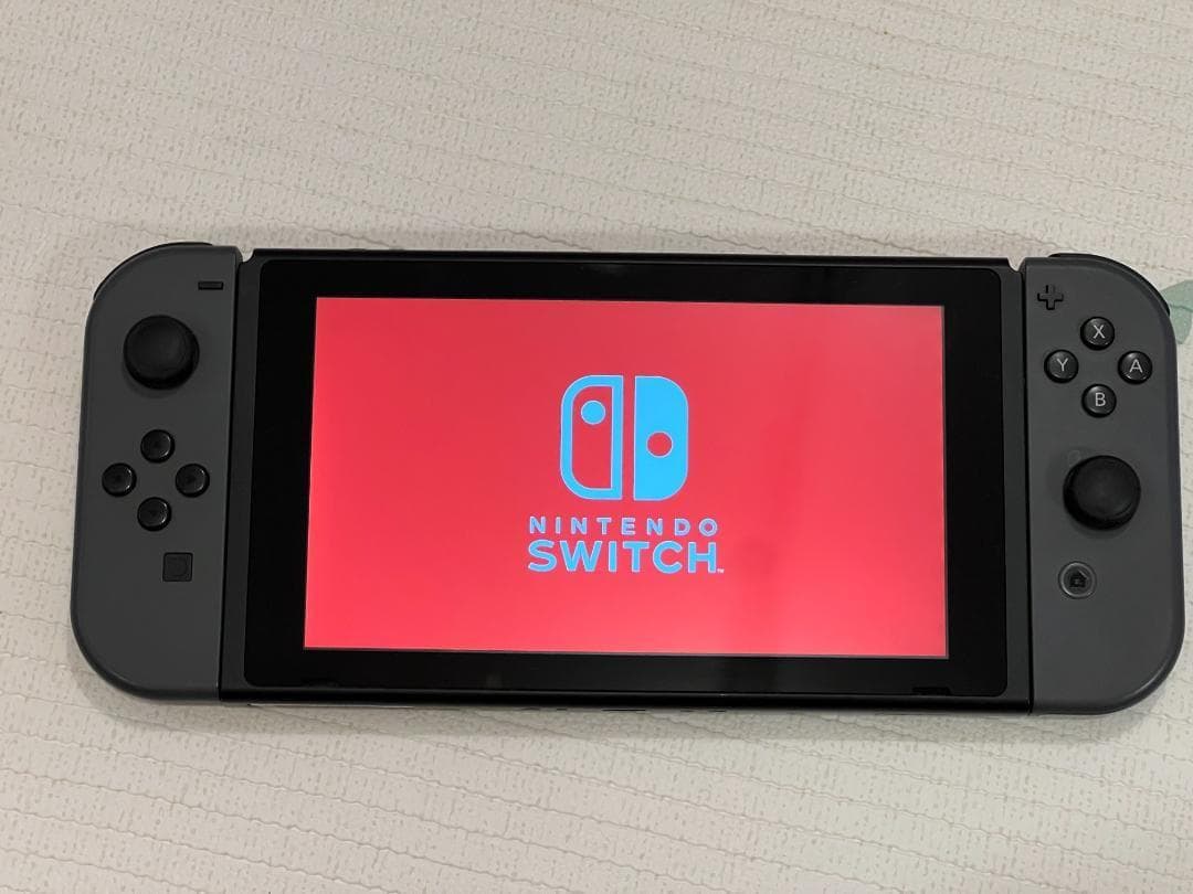 【動作品】Nintendo SWITCH 任天堂 本体 HAC-001 グレー