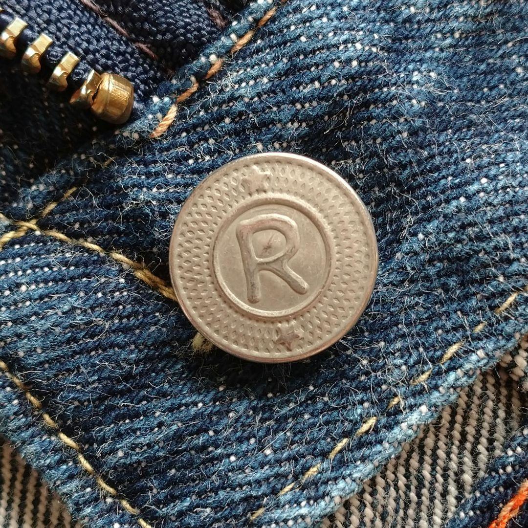 濃紺・美品■R by 45rpm ストレートデニムパンツ W29 日本製