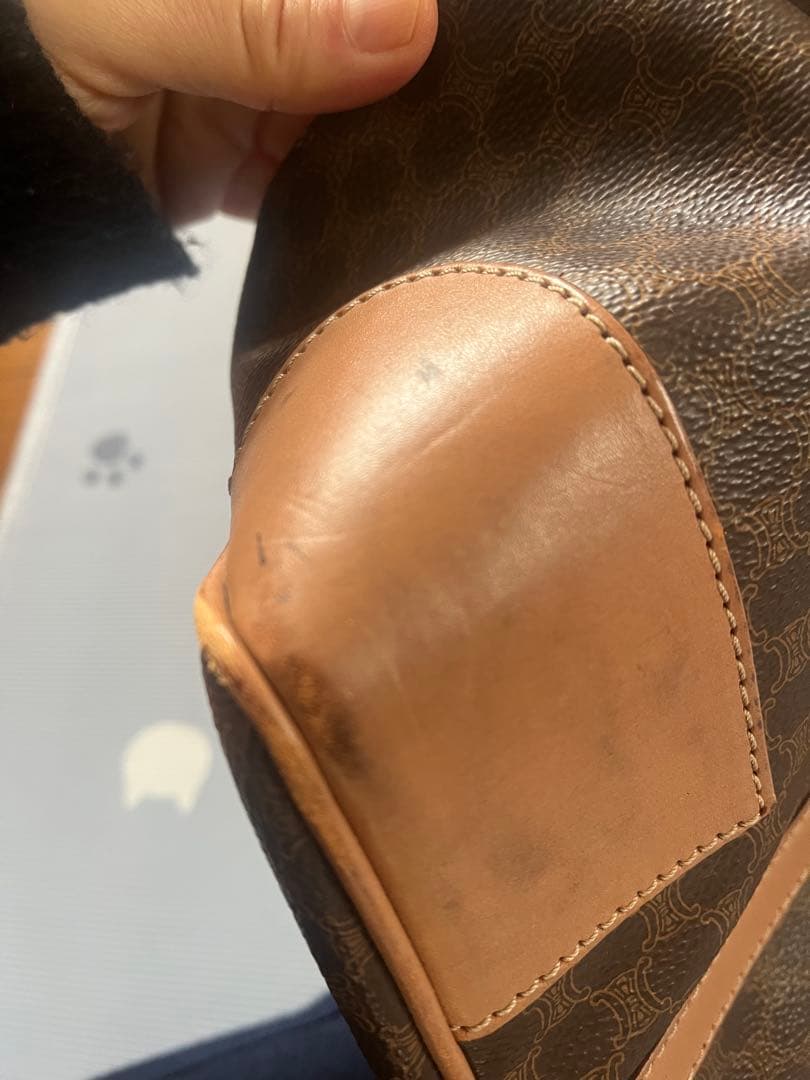 CELINE セリーヌ マカダム柄 ボストンバッグ