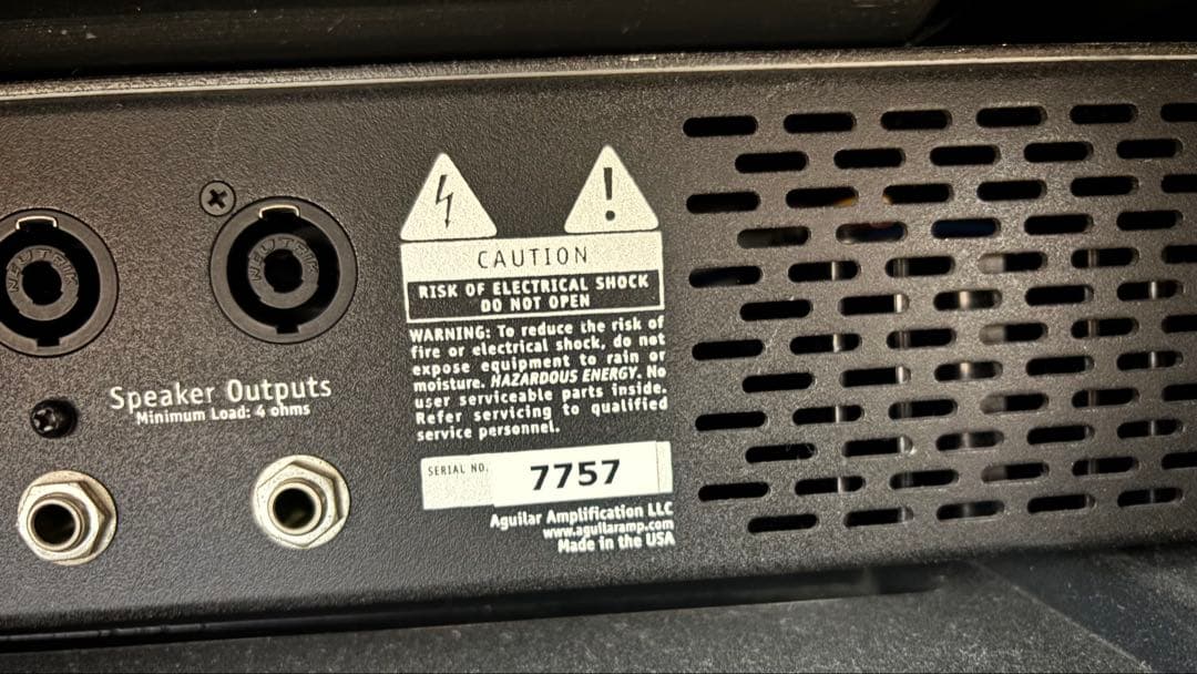 k*z様 aguilar ag 500 sc ベース　アンプ　ヘッド　アギュラー