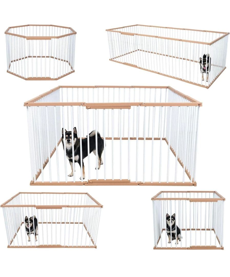ペットサークル ペット用フェンス 犬 ゲージ 小型犬 サークル 室内　6枚 中型