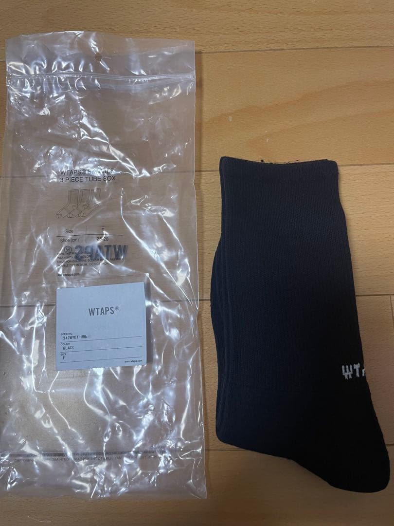 WTAPS ブラック ロングスリーブ Tシャツとソックスセット