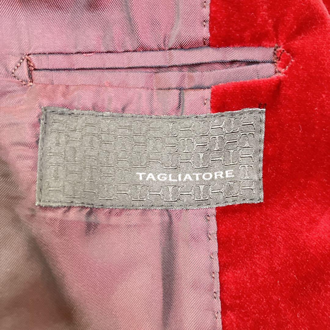 TAGLIATORE タリアトーレ　ベルベットテーラードジャケット　ベロア　48