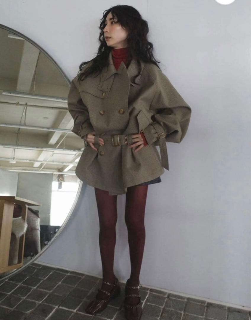 新品未使用ameri vintage DADDYMIDITRENCHCOAT