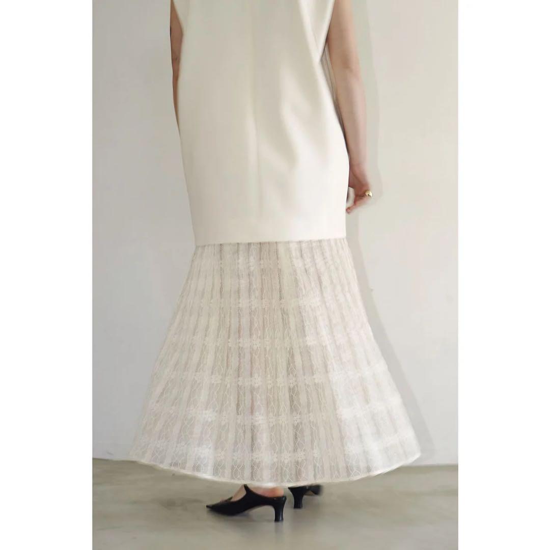 2WAY LACE LAYERED SKIRT （IVORY）サイズ1 スカート
