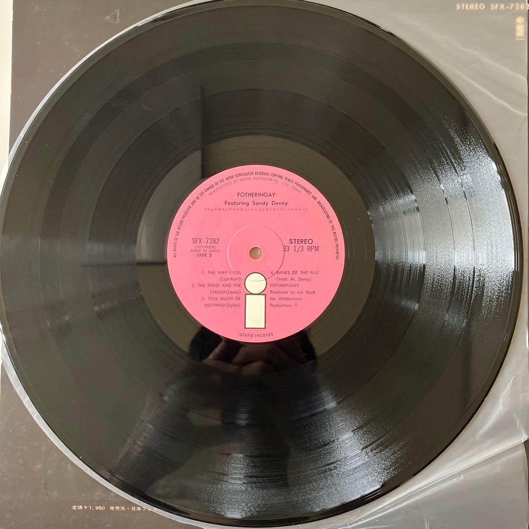 国内盤 Fotheringay featuring Sandy Denny LP