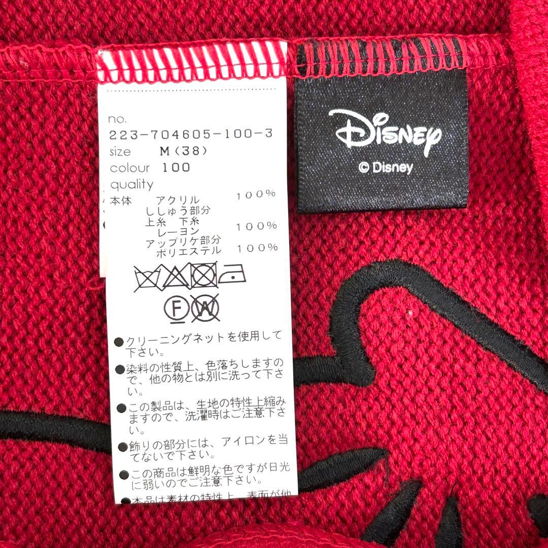 マリークワント ディズニーコラボ ミッキーマウス 手袋 カーディガン レッド