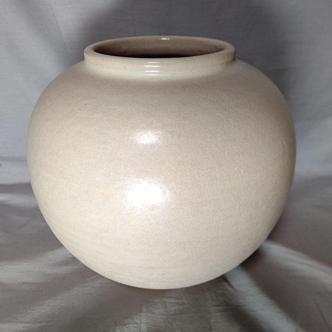 赤膚焼 尾西楽斎造 赤富士花瓶 共箱