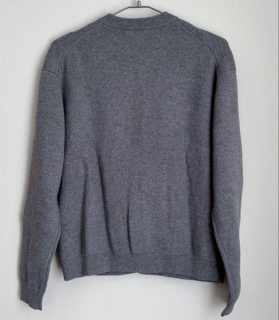 【美品】マルゥ 24AW クルーネック ニット カーディガン　グレー
