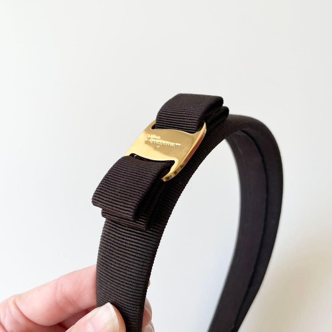 【新品・保管品】Salvatore Ferragamo カチューシャ リボン