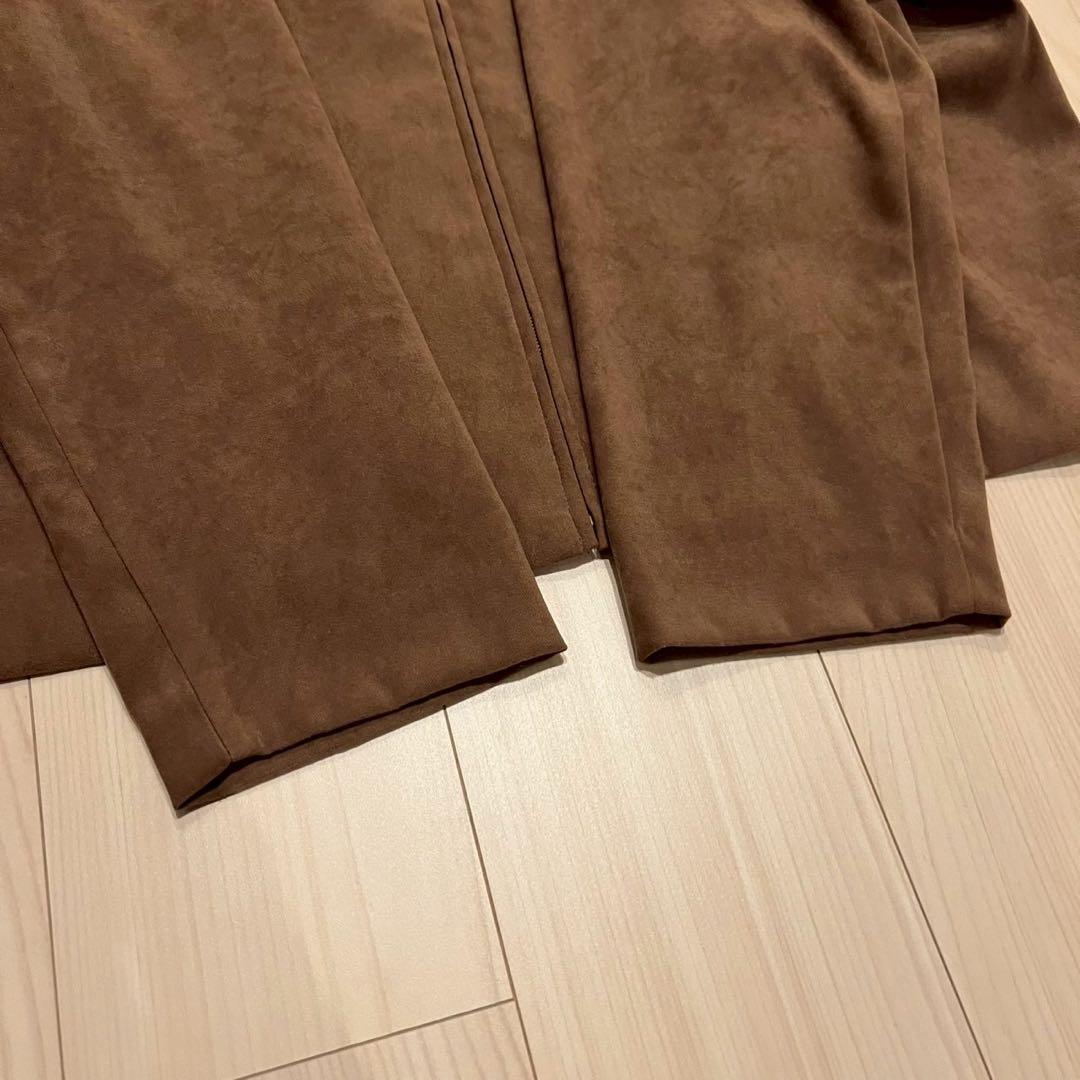 OLD フェイク スエード ジップアップ ブルゾン ジャケット 古着
