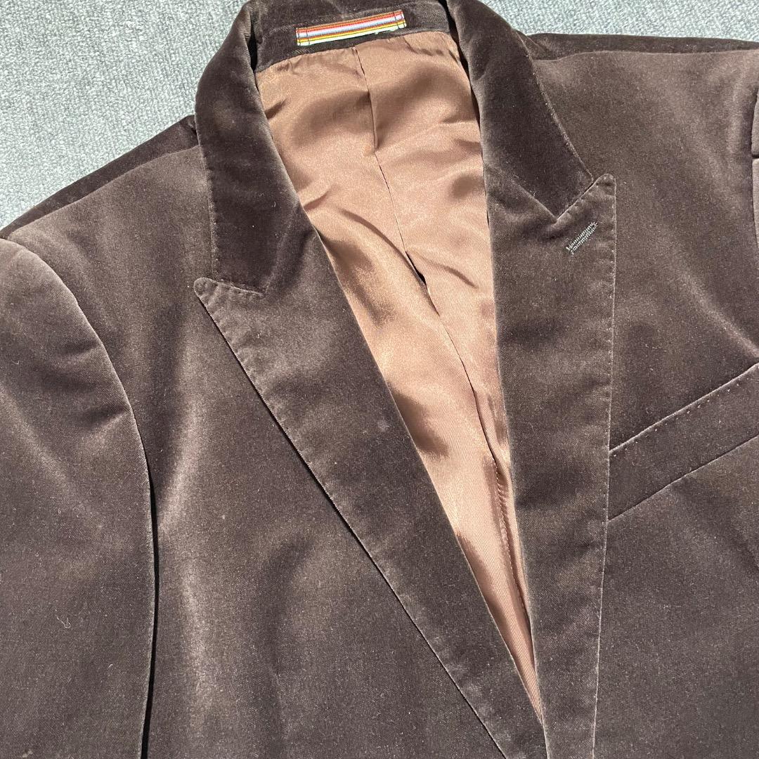 【yutasera】Paul Smithベロアテーラードジャケットブラウン